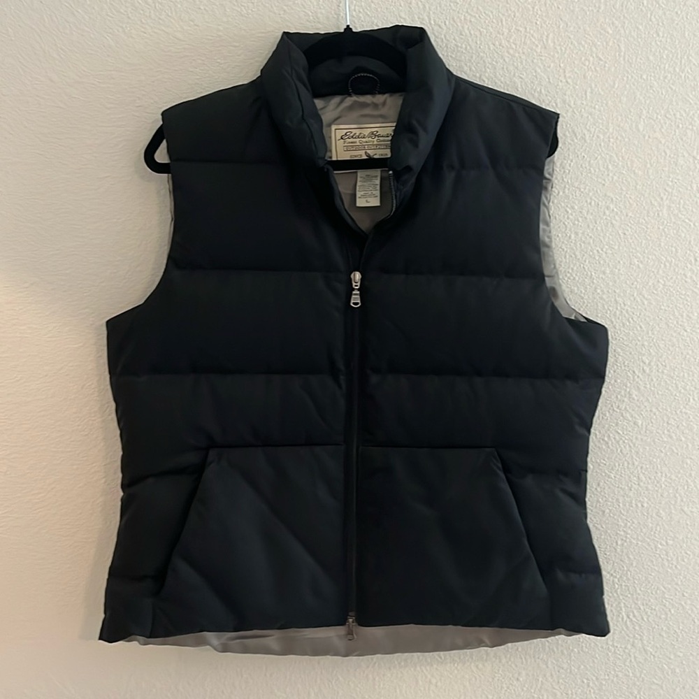 Eddie Bauer Vintage Goose Down Puffer Vest Mens Large